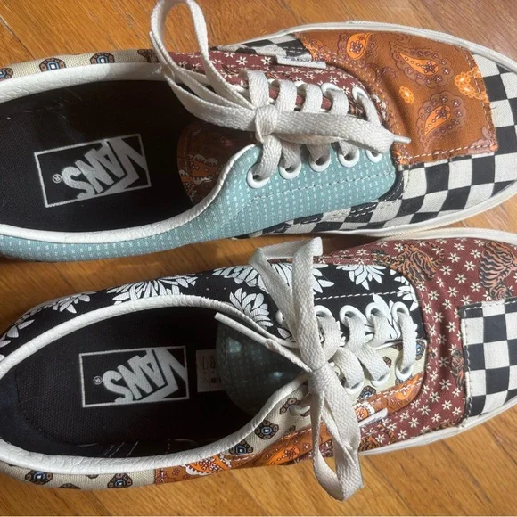 Vans Checkerboard Tiger Sneakers Size 9 - Picture 5 of 8